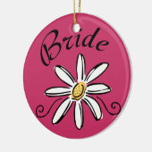 Blume Bride Keramik Ornament (Links)