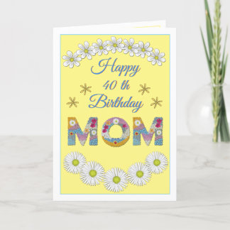 Blume Brief Mama Personalisiert Geburtstagskarte Dankeskarte