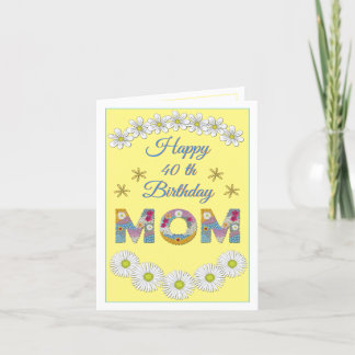 Blume Brief Mama Personalisiert Geburtstagskarte Dankeskarte