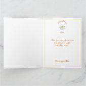 Blume Brief Mama Personalisiert Geburtstagskarte Karte (Innenseite)