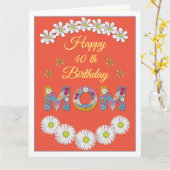 Blume Brief Mama Personalisiert Geburtstagskarte Karte (Gelbe Blume)