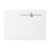 Blume Briefing Maroon Wedding Wrap rund um Label (Rückseite)