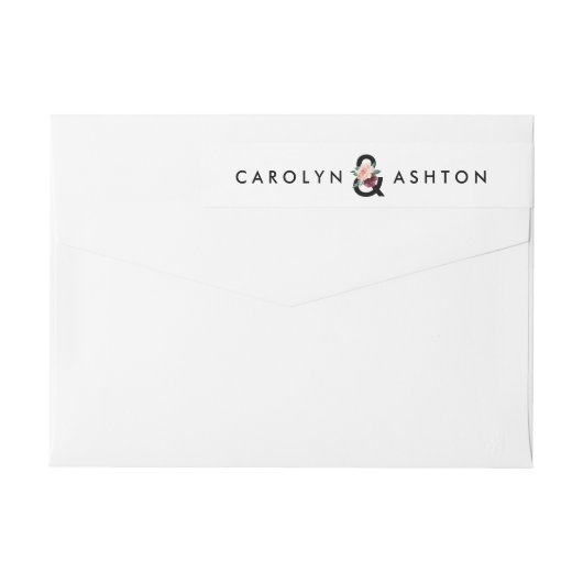 Blume Briefing Maroon Wedding Wrap rund um Label (Rückseite)