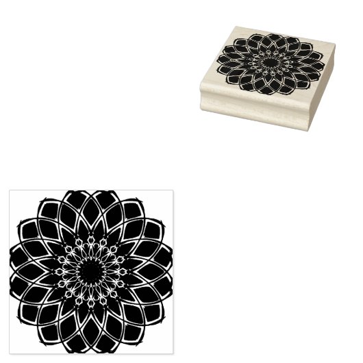 Blume Briefmarke Gummistempel (Stempel)