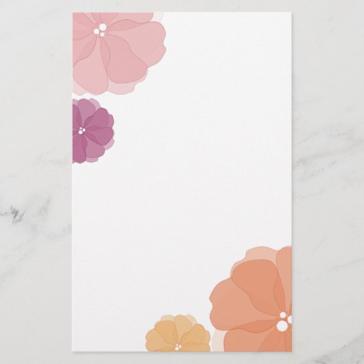 Blume Briefpapier (Vorderseite)