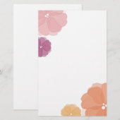 Blume Briefpapier (Vorne/Hinten)