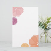 Blume Briefpapier (Stehend Vorderseite)
