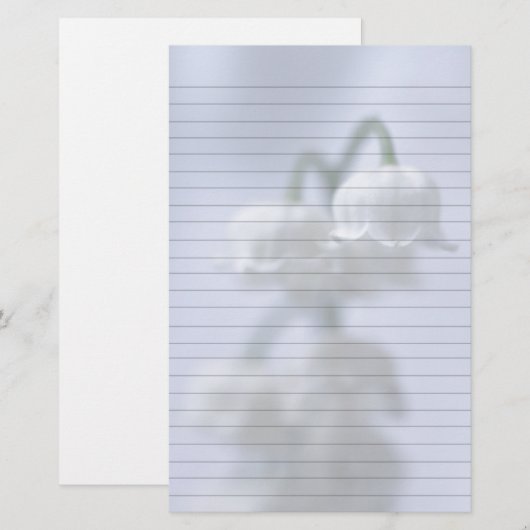 Blume Briefpapier (Vorne/Hinten)