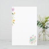 Blume Briefpapier (Stehend Vorderseite)