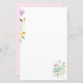 Blume Briefpapier (Vorne/Hinten)