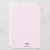 Blume Briefpapier (Rückseite)