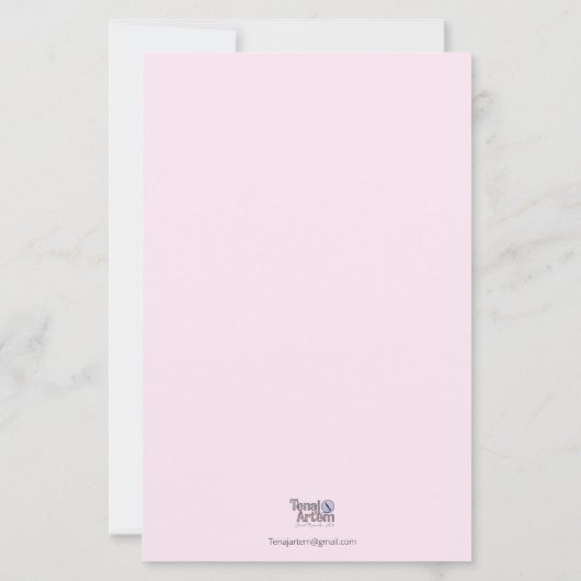 Blume Briefpapier (Rückseite)