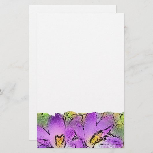 BLUME BRIEFPAPIER (Vorne/Hinten)