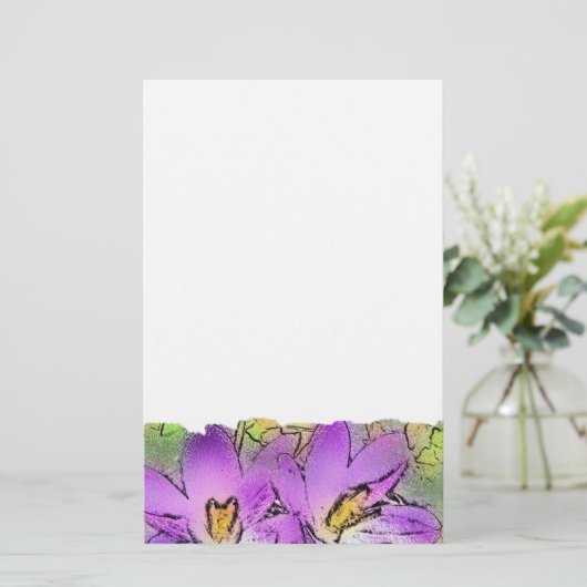 BLUME BRIEFPAPIER (Stehend Vorderseite)