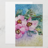 Blume Briefpapier (Vorne/Hinten)