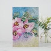 Blume Briefpapier (Stehend Vorderseite)