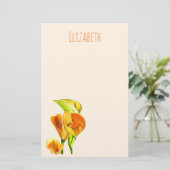 Blume Briefpapier (Stehend Vorderseite)