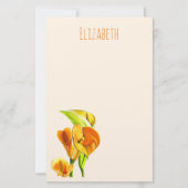 Blume Briefpapier (Vorderseite)