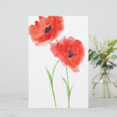 Blume Briefpapier (Stehend Vorderseite)