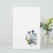 Blume Briefpapier (Stehend Vorderseite)