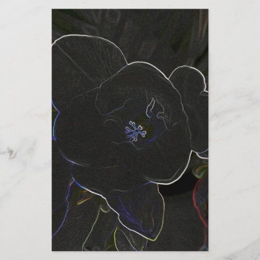 Blume Briefpapier (Vorderseite)