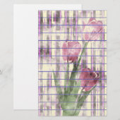 Blume Briefpapier (Vorne/Hinten)