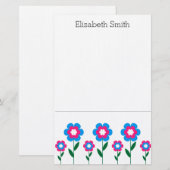 Blume Briefpapier (Vorne/Hinten)