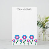 Blume Briefpapier (Stehend Vorderseite)