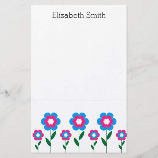 Blume Briefpapier (Vorderseite)