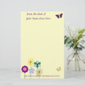 Blume Briefpapier (Stehend Vorderseite)