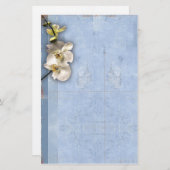 Blume Briefpapier (Vorne/Hinten)