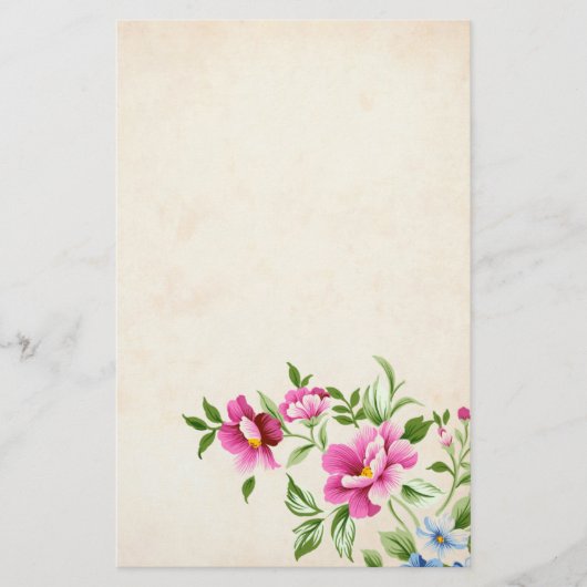 Blume Briefpapier (Vorderseite)