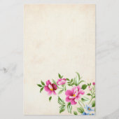 Blume Briefpapier (Vorderseite)