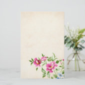 Blume Briefpapier (Stehend Vorderseite)