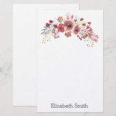Blume Briefpapier (Vorne/Hinten)