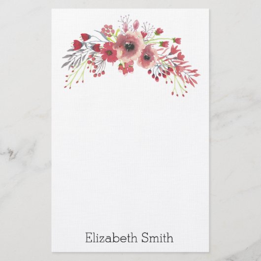 Blume Briefpapier (Vorderseite)