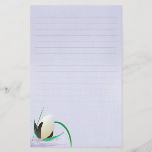Blume Briefpapier (Vorderseite)