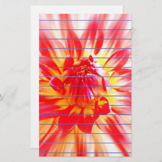 Blume Briefpapier (Vorne/Hinten)