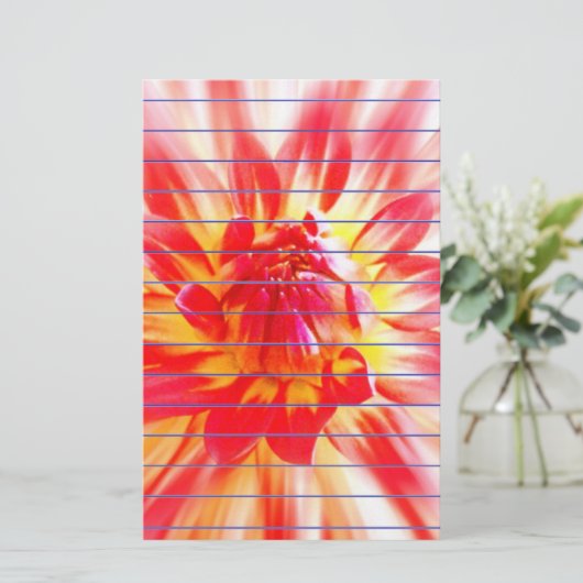 Blume Briefpapier (Stehend Vorderseite)