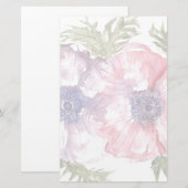 Blume Briefpapier (Vorne/Hinten)