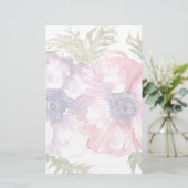 Blume Briefpapier (Stehend Vorderseite)