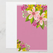 Blume Briefpapier (Vorne/Hinten)