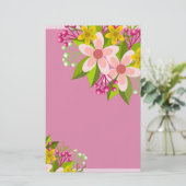 Blume Briefpapier (Stehend Vorderseite)