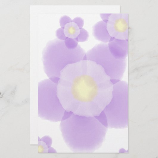 Blume Briefpapier (Vorne/Hinten)