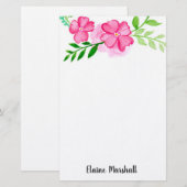 Blume Briefpapier (Vorne/Hinten)