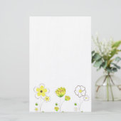 Blume Briefpapier (Stehend Vorderseite)