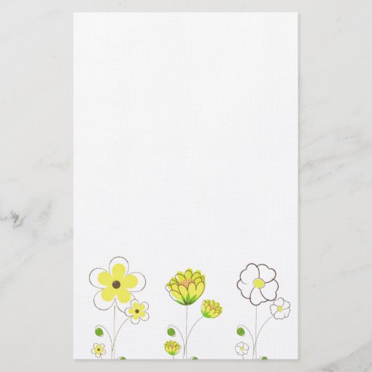 Blume Briefpapier (Vorderseite)