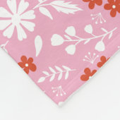 Blume bringen Farbe in Ihre Welt Fleecedecke (Ecke)