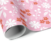 Blume bringen Farbe in Ihre Welt Geschenkpapier (Rolleneckpunkt)