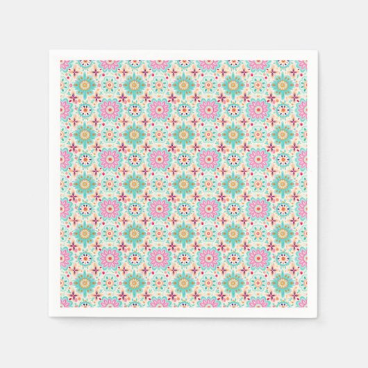 Blume bringen Farbe in Ihre Welt Serviette (Vorderseite)